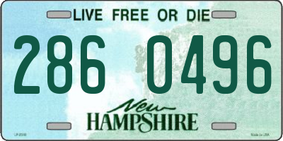 NH license plate 2860496