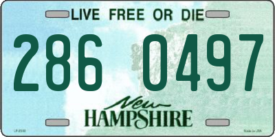 NH license plate 2860497