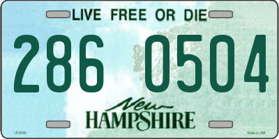 NH license plate 2860504