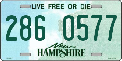 NH license plate 2860577