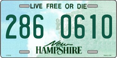 NH license plate 2860610