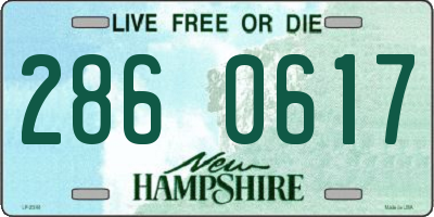 NH license plate 2860617