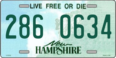 NH license plate 2860634