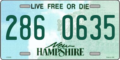 NH license plate 2860635
