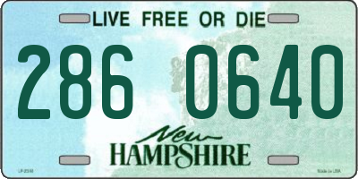 NH license plate 2860640