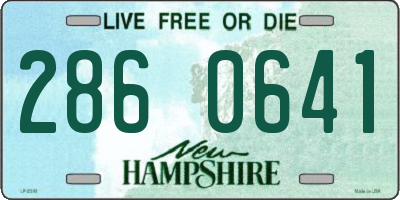NH license plate 2860641