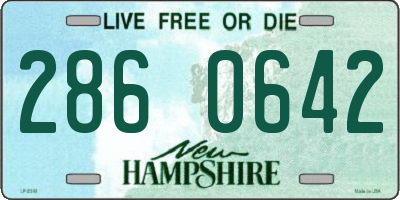 NH license plate 2860642