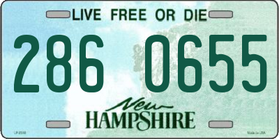 NH license plate 2860655