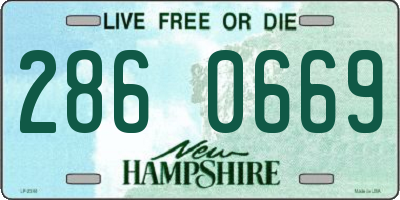 NH license plate 2860669