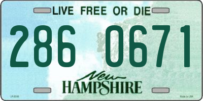 NH license plate 2860671