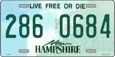 NH license plate 2860684