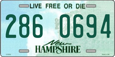 NH license plate 2860694