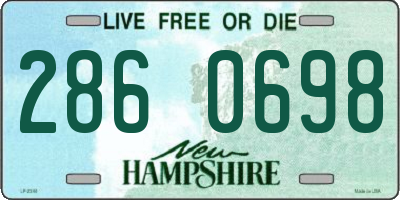 NH license plate 2860698