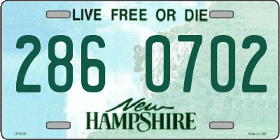NH license plate 2860702