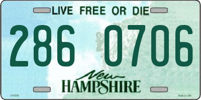 NH license plate 2860706