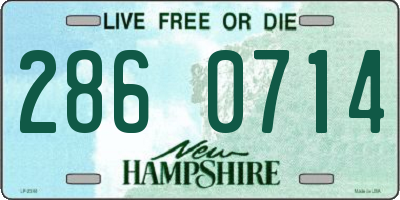 NH license plate 2860714