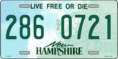 NH license plate 2860721
