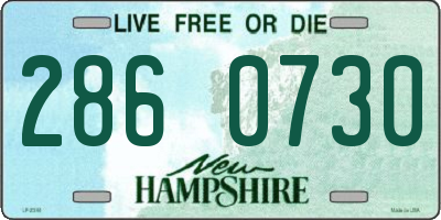 NH license plate 2860730