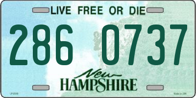 NH license plate 2860737
