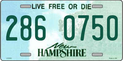 NH license plate 2860750