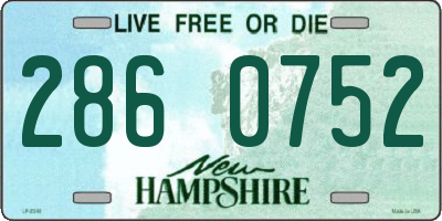 NH license plate 2860752