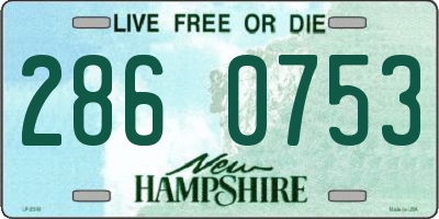 NH license plate 2860753