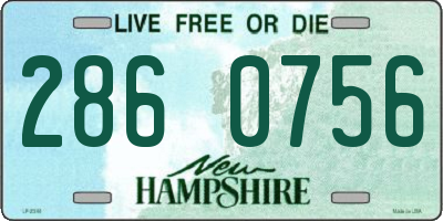 NH license plate 2860756