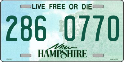 NH license plate 2860770
