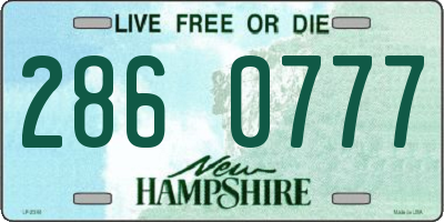 NH license plate 2860777