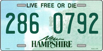 NH license plate 2860792
