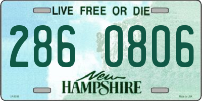 NH license plate 2860806