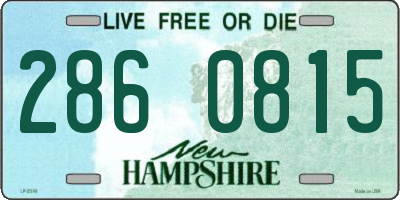 NH license plate 2860815