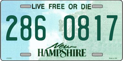 NH license plate 2860817