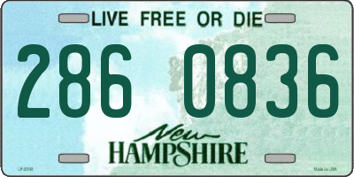 NH license plate 2860836