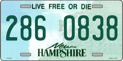 NH license plate 2860838