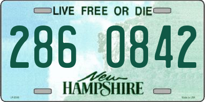 NH license plate 2860842