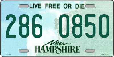NH license plate 2860850