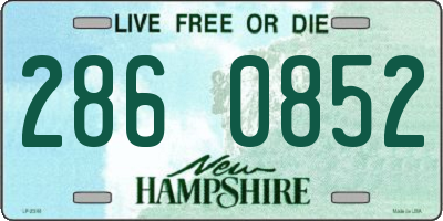 NH license plate 2860852