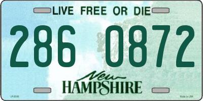 NH license plate 2860872