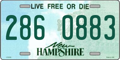 NH license plate 2860883