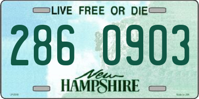 NH license plate 2860903