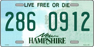 NH license plate 2860912