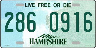 NH license plate 2860916