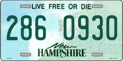 NH license plate 2860930