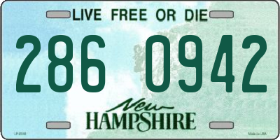 NH license plate 2860942