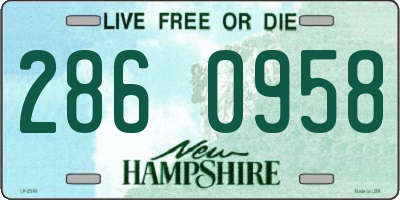 NH license plate 2860958