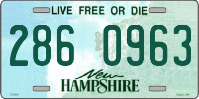 NH license plate 2860963