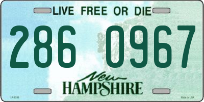 NH license plate 2860967