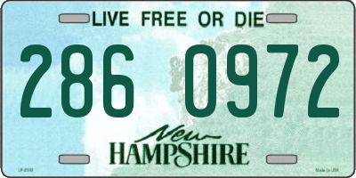 NH license plate 2860972