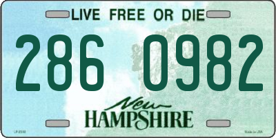 NH license plate 2860982